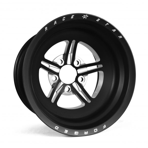 Outlaw Street Car Association - Race Star Wheels - 63 Pro Forged 15x15 NBL Sportsman Black Anodized/Machined 5x4.75 BC 6.00BS