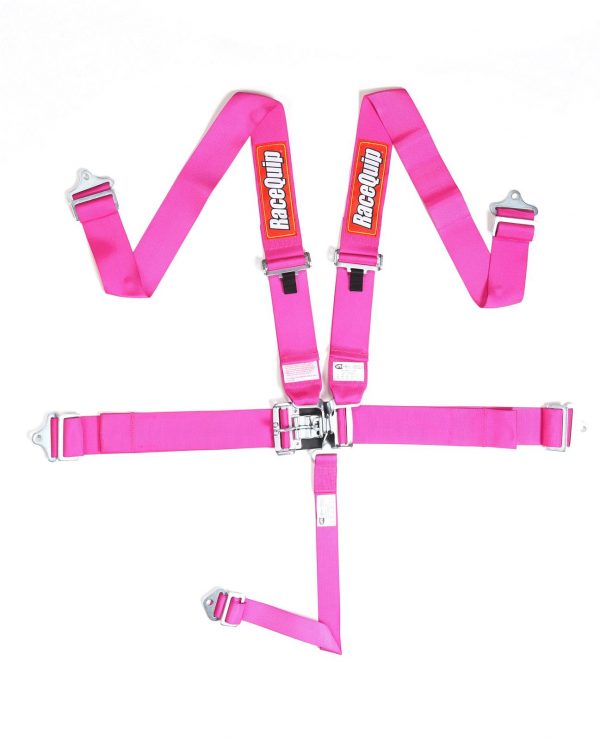 Outlaw Street Car Association - RaceQuip - L & L 5PT SEAT BELT PINK - 711081