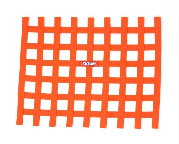 Outlaw Street Car Association - RaceQuip - RIBBON WINDOW NET ORANGE - 721045