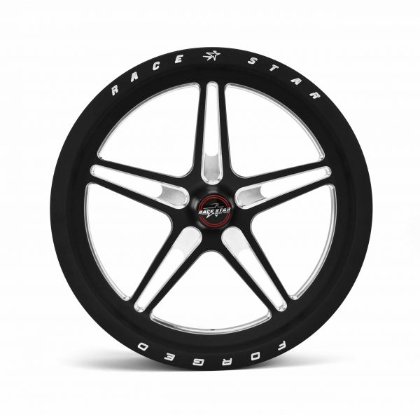 Outlaw Street Car Association - Race Star Wheels - 63 Pro Forged 15x3.50 Spindle Mount No Bearing Black Anodized/Machined